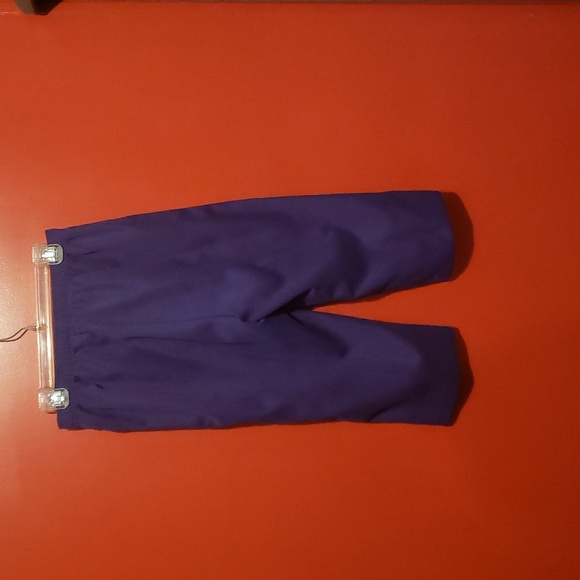 Kim Roger's Lady's Petite Capri Pants with Side Pockets Color:Eggplant Purple - Picture 3 of 5